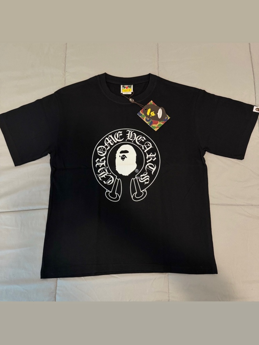 Chrome Hearts x BAPE Black Graphic Tee